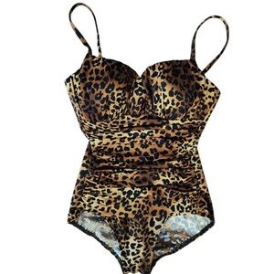 Miraclesuit One Piece Swimsuit Animal Print Beach Resortwear Coastal